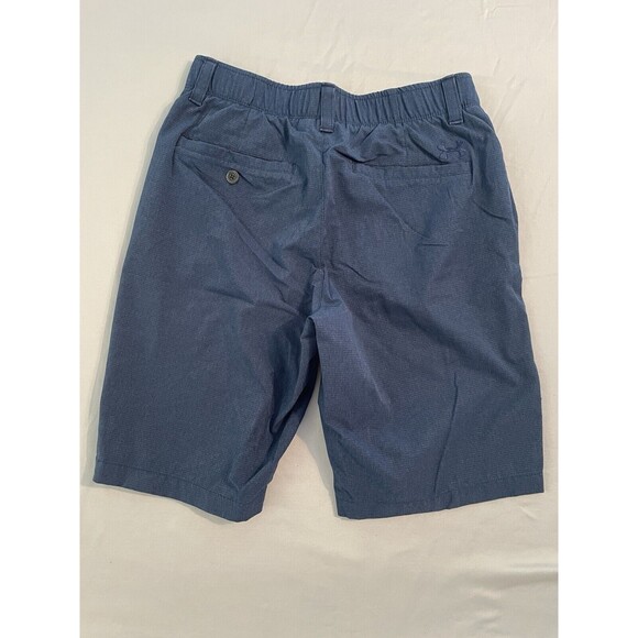 Under Armor Shorts Men Size 30 Blue Flat Front Chino (Actual 28”) - Picture 2 of 7